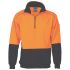 DNC Orange/Navy Unisex Hi Vis Sweatshirt, XL