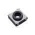 Black, Grey Push Plate Tactile Switch, SPST 20 mA Surface Mount