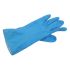Pro Fit Blue Latex Chemical Resistant, General Purpose Gloves, Size 9, Large