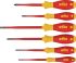 Wiha Phillips; Slotted Insulated Screwdriver Set, 6-Piece
