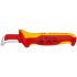 Knipex Bimaterial 180 mm VDE Stripping Knives with guide shoe insulating multi-component handle