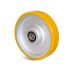 Guitel Hervieu Grey, Yellow Polyurethane Abrasion Resistant Trolley Wheel, 280kg