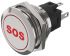 EAO 82 Series Illuminated Push Button Switch, Momentary, Panel Mount, 22.3mm Cutout, SPDT, Red LED, 240V, IP65, IP67