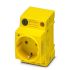 Phoenix Contact Yellow 1 Gang Plug Socket, 16A, Indoor Use
