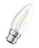 Osram PARATHOM Classic, LED-Lampe, Minikerze, F, 2,5 W, B22d Sockel, 2700K warmweiß