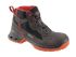 Honeywell Safety Squat Unisex Black, Grey, Red Composite Toe Capped Ankle Safety Boots, UK 7, EU 40