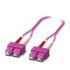 Phoenix Contact SC to SC OM4 Multi Mode Fibre Optic Cable, 1m