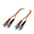 Phoenix Contact ST to ST OM2 Multi Mode Fibre Optic Cable, 1m