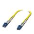 Phoenix Contact LC Duplex to LC Duplex OS2 Single Mode Fibre Optic Cable, 2m