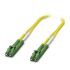 Phoenix Contact LC Duplex to LC Duplex OS2 Single Mode Fibre Optic Cable, 1m