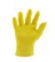 Reldeen Yellow Nitrile Disposable Gloves size Large