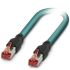 Phoenix Contact Cat5 Ethernet Cable, RJ45 to RJ45, SF/UTP Shield, Blue, 2m