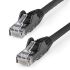 StarTech.com Cat6 Ethernet Cable, RJ45 to RJ45, U/UTP Shield, Black, 7m