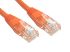RS PRO Cat6 Male RJ45 to Male RJ45 Ethernet Cable, U/UTP, Orange PVC Sheath, 1m