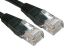 RS PRO Cat6 Ethernet Cable, RJ45 to RJ45, U/UTP Shield, Black PVC Sheath, 1m