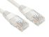 RS PRO Cat6 Male RJ45 to Male RJ45 Ethernet Cable, U/UTP, White PVC Sheath, 1m