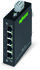 Wago Ethernet Switch, 5 RJ45 Ports, 10/1000Mbit/s Transmission, 9 → 48V dc