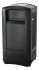 Rubbermaid Commercial Products Black Plastic Standing Cigarette Bins, 515.6mm