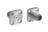 Bulgin Straight Flange Mount, Circular Coaxial Connector , Male/Female