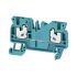 Weidmuller AS2C 2.5 BL Series Blue Feed Through Terminal Block, 1-Level, Snap On Termination