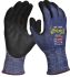 Maxisafe Black Nitrile Abrasion Resistant Work Gloves, Size 6, Nitrile Micro-Foam Coating