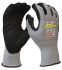 Maxisafe Black, Grey Yarn Work Gloves, Size 7, Small, Nitrile Coating