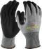 Maxisafe Black, Grey Abrasion Resistant, Cut Resistant Work Gloves, Size 8, Medium, Nitrile Micro-Foam Coating