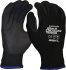 Maxisafe Black Acrylic Abrasion Resistant, Thermal Work Gloves, Size 8, Nitrile Coating