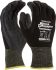 Maxisafe Black Lycra, Nylon Grip and Abrasion Resistance, Oil Resistant, Wet Resistance Work Gloves, Size 6, Nitrile