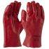 Maxisafe Red PVC Chemical Resistant Work Gloves, PVC Coating
