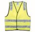 Maxisafe Yellow Breathable, Lightweight, Water Resistant Hi Vis Vest, L