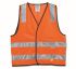 Maxisafe Orange Breathable, Lightweight, Water Resistant Hi Vis Vest, 3XL