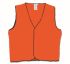 Maxisafe Orange Breathable, Lightweight, Water Resistant Hi Vis Vest, S