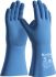 ATG Light Blue Natural Rubber Coated Natural Rubber Latex Work Gloves, Size 7, S