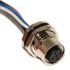 Mueller Electric Straight Female M12 to Unterminated Sensor Actuator Cable, 200mm