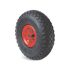 Guitel Hervieu Black, Red Rubber Abrasion Resistant Trolley Wheel, 150kg