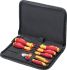 Wiha Tools 7 Piece Electrician's Tool Kit Tool Kit with Pouch, VDE Approved