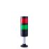 Columna de señalización AUER Signal Modul-Perfect 70, LED, con 2 elementos Verde, Rojo, 24 VCA/VCC