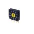 NIDEC COPAL ELECTRONICS GMBH SC-1000, 16 Position, BCH Rotary Switch, 100 mA, Pin