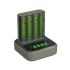 Gp Batteries M451 & D451 Battery Charger For AA, AAA 4 Cell, Batteries Included