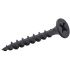 RS PRO Black Steel Self Drilling Screw x 1 1/8in Long