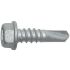 RS PRO Zinc Steel Self Drilling Screw x 1 3/4in Long