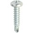 RS PRO Zinc Steel Self Drilling Screw x 1in Long