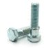 RS PRO Steel Hex, Hex Bolt, 1/4-28in x 3/4in