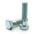 RS PRO Steel Hex, Hex Bolt, 1/4-28in x 7/8in