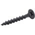 RS PRO Black Steel Plasterboard Fixings x 1in Long