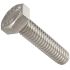 RS PRO Steel, Hex Bolt, 1/4-20 x 4 1/2in