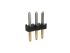 Amphenol ICC Minitek Series Through Hole Pin Header, 3 Contact(s), 2.0mm Pitch, 1 Row(s), Unshrouded