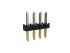 Amphenol ICC Minitek Series Through Hole Pin Header, 4 Contact(s), 2.0mm Pitch, 1 Row(s), Unshrouded