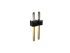 Amphenol ICC Minitek Series Through Hole Pin Header, 25 Contact(s), 2.0mm Pitch, 1 Row(s), Unshrouded